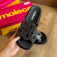 Papete Moleca Stras Preta - Papete 