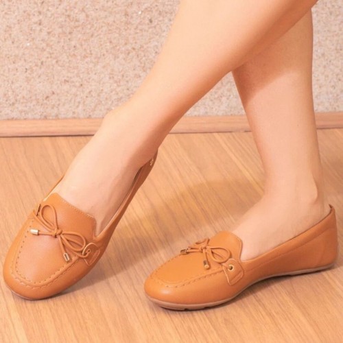 Mocassim Softli Caramelo - Ortopédico 