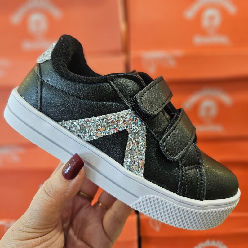 Tênis Infantil Menina Preto - Tênis 